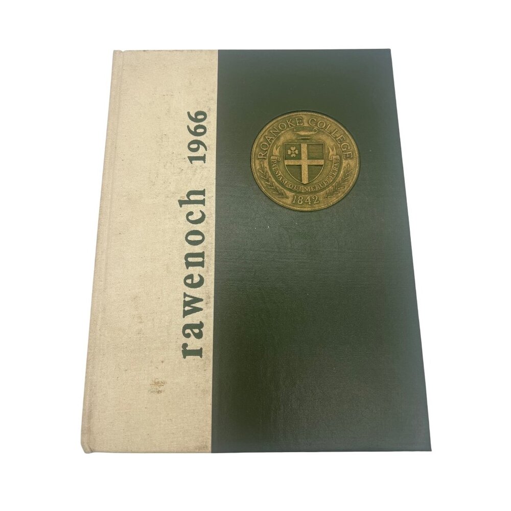 Roanoke College 1966 Rawenoch Yearbook Hardcover 144 Pages Vintage Ads